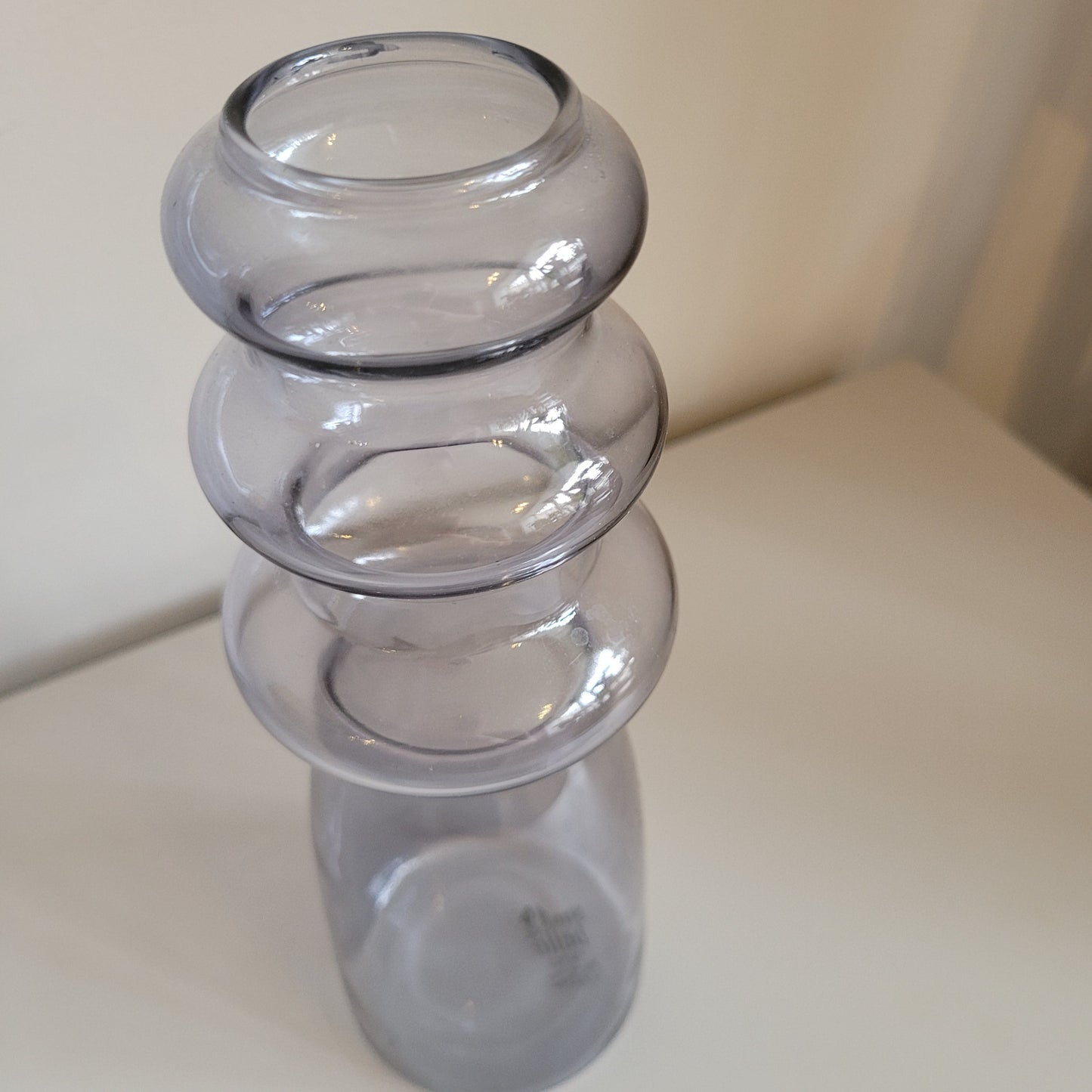 Grey Ripple Vase