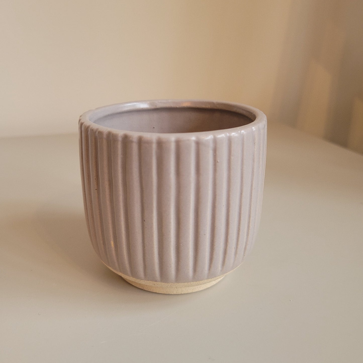 Grooved Succulent Plant Pot