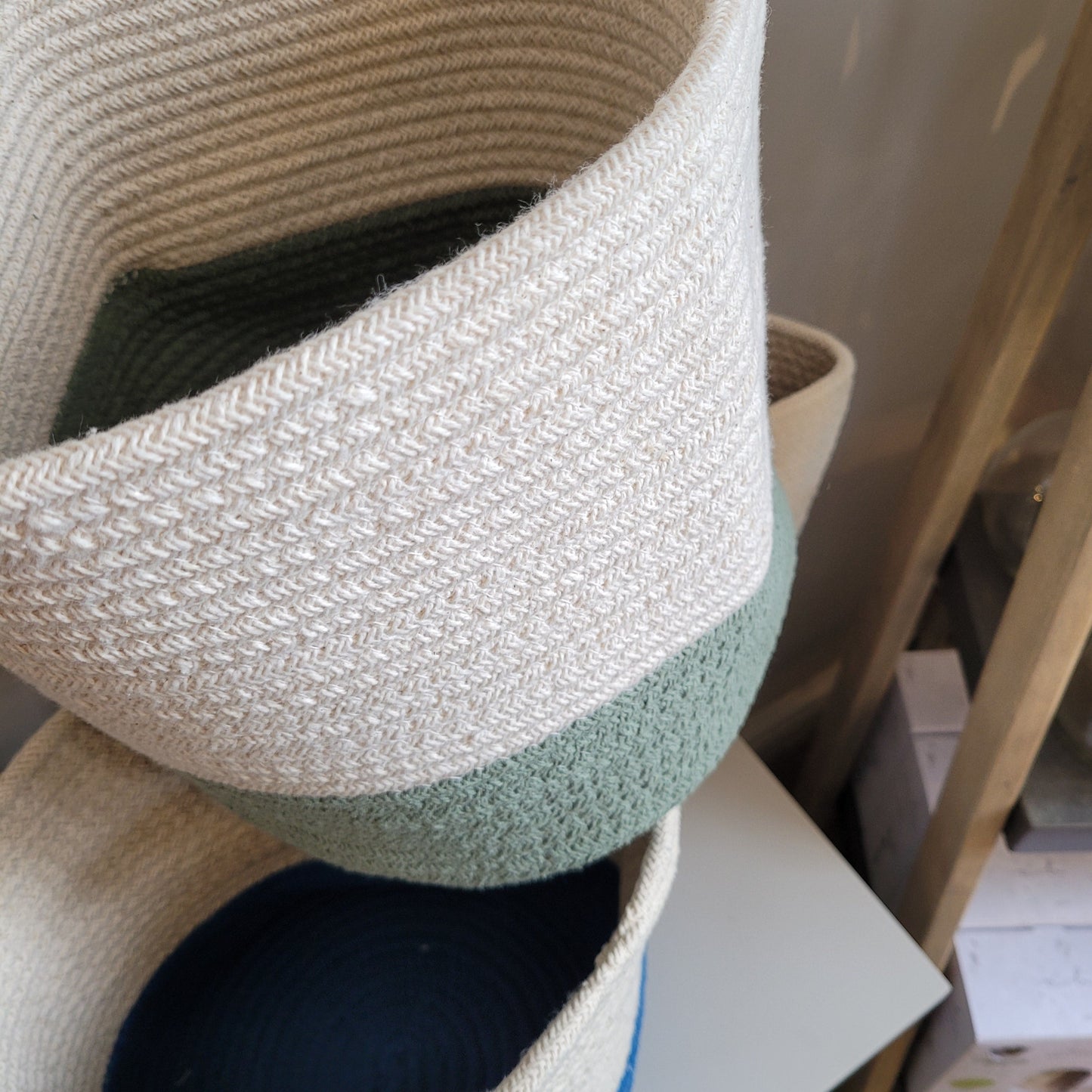 Cream Basket with colour base