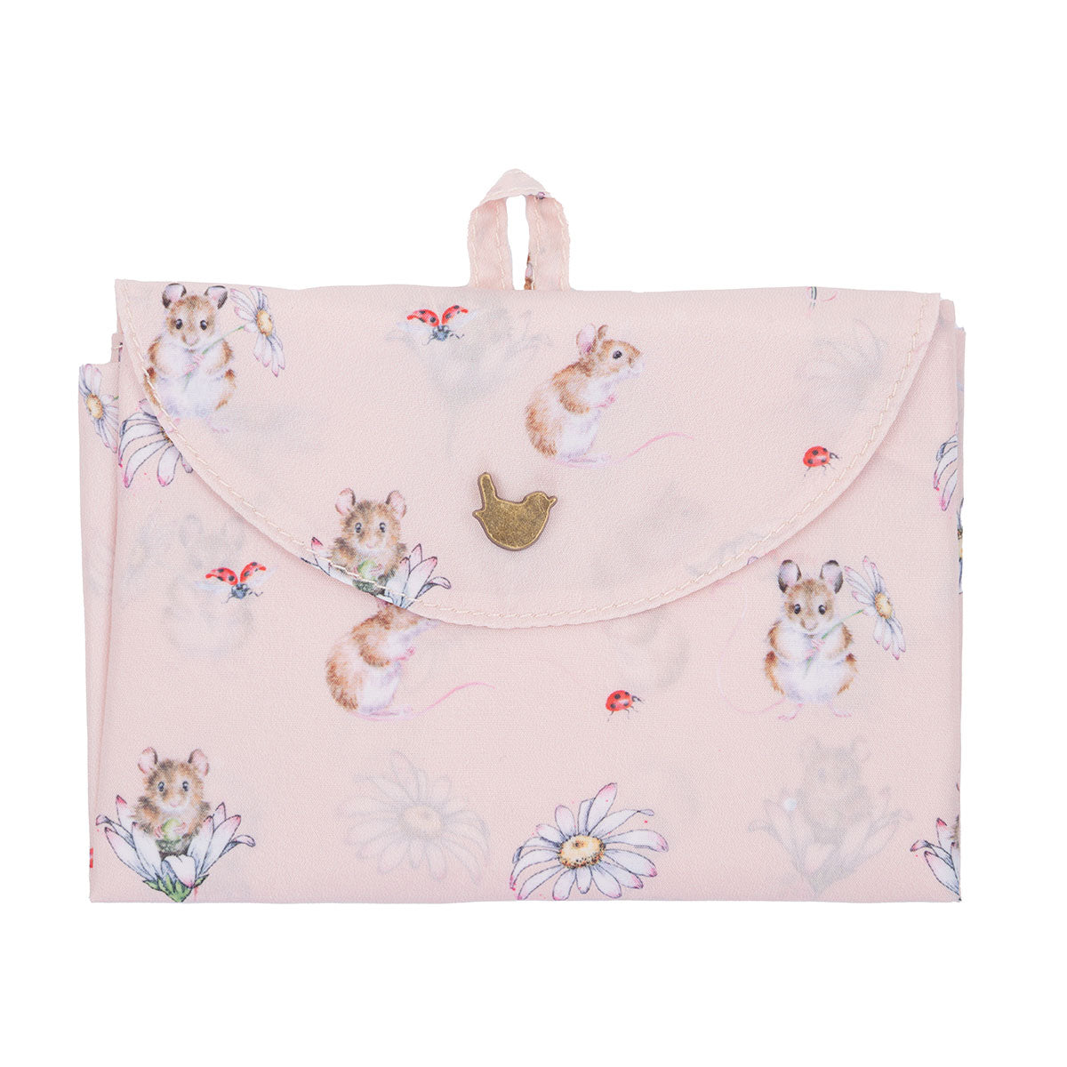 Wrendale Designs Foldable Shopping Bag- Oops a Daisy Mouse