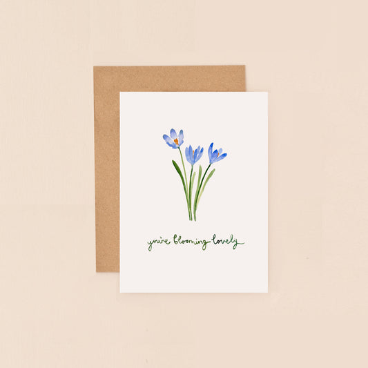 Mini Card- Blooming Lovely