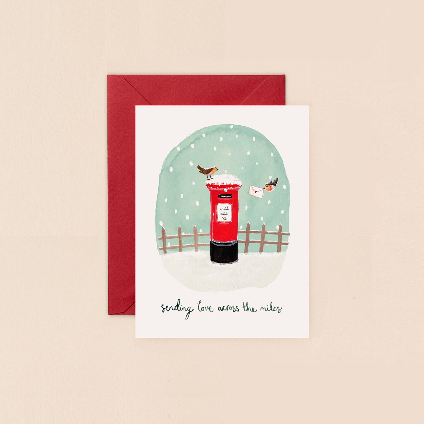 Mini Card- Christmas Postbox