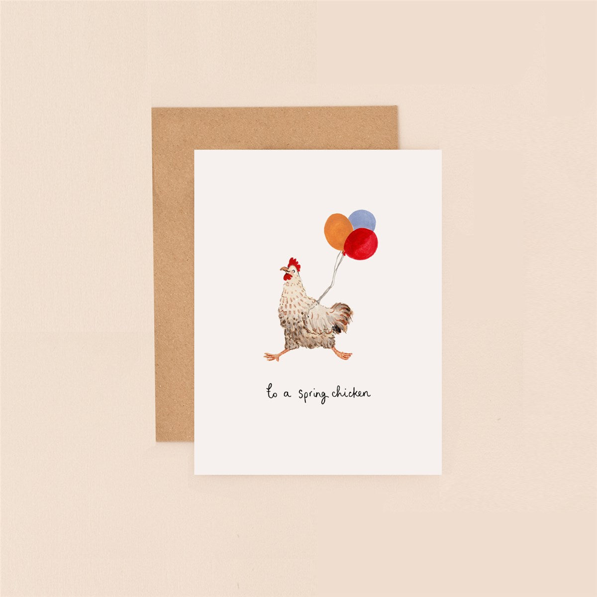 Mini Card- Spring Chicken