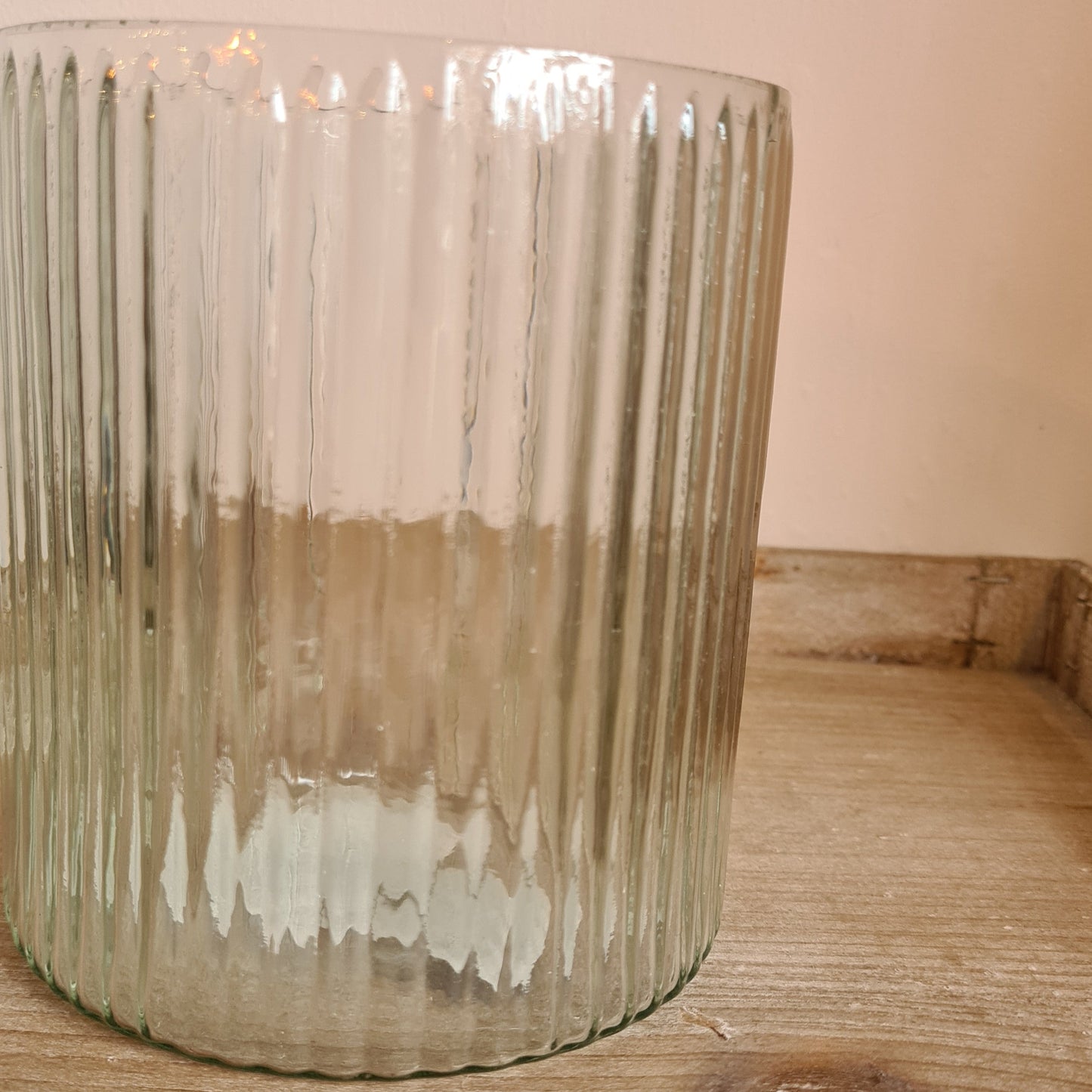 Wide Ribbed Vase