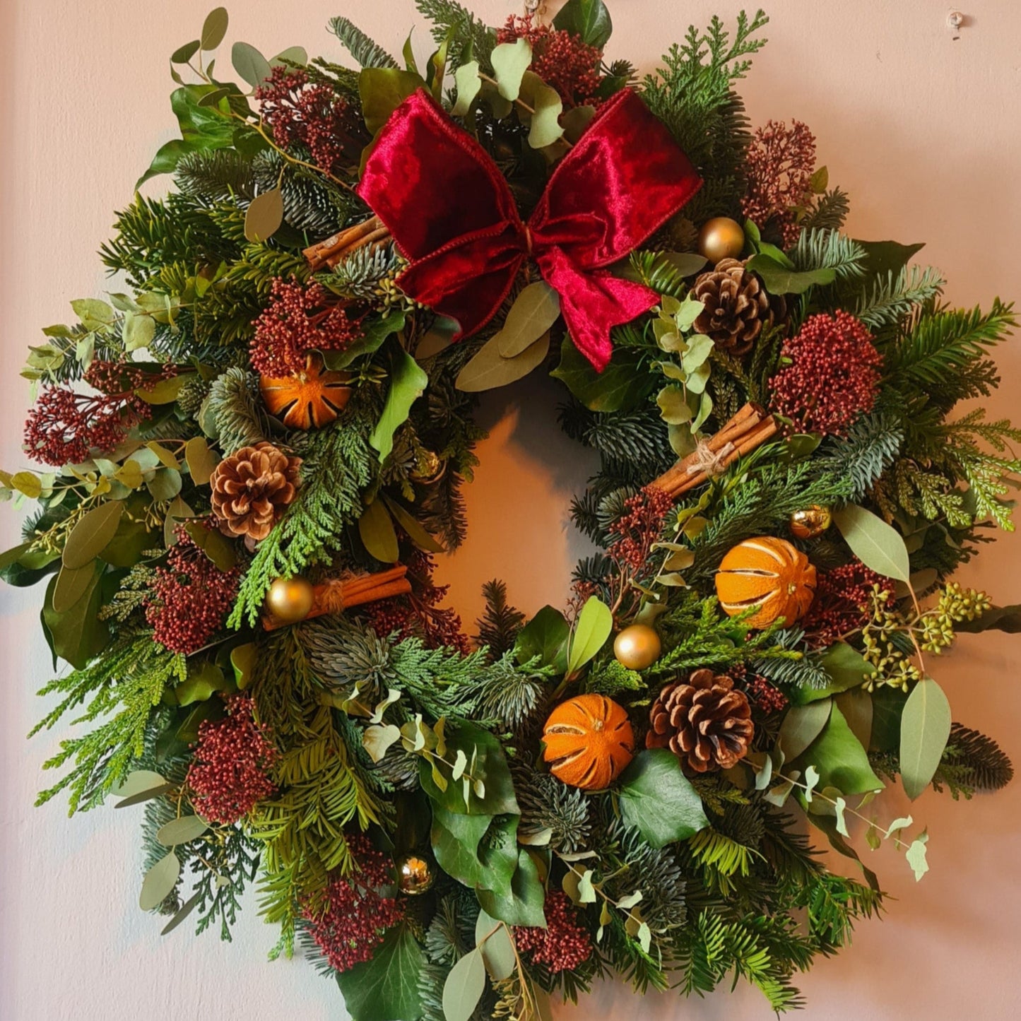 At Home Christmas Wreath Workshop- Rich Yuletide
