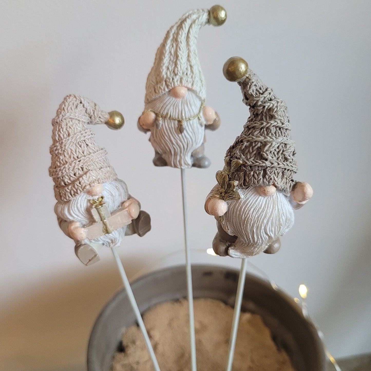 Ceramic Santa Picks
