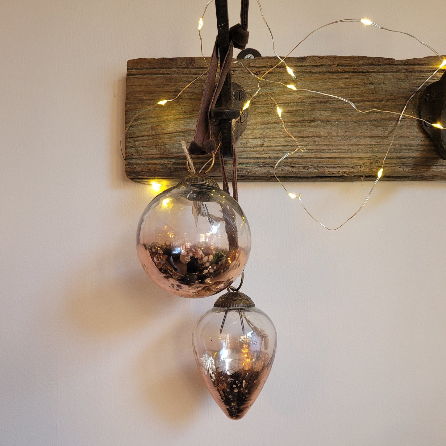 Nevasa Bauble- Clear & Antique Copper