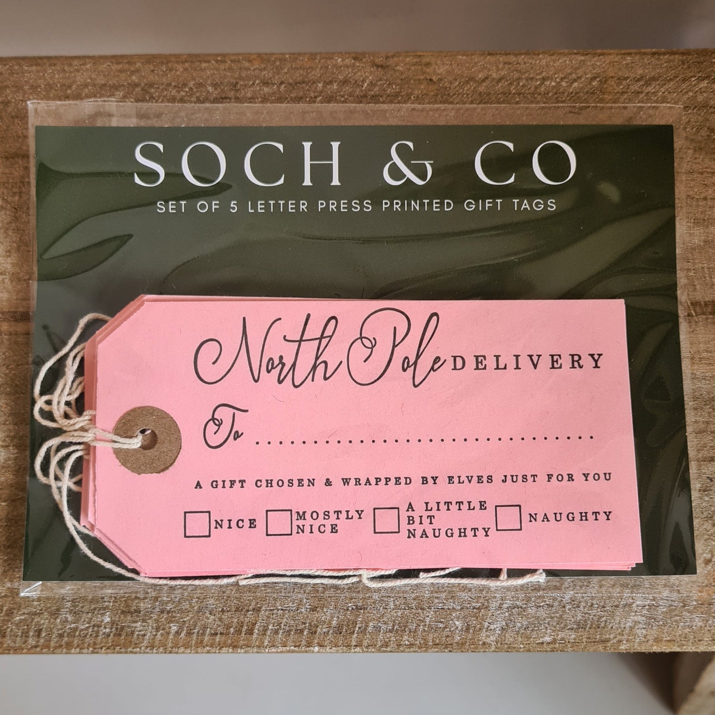 Christmas Letterpress Gift Tags