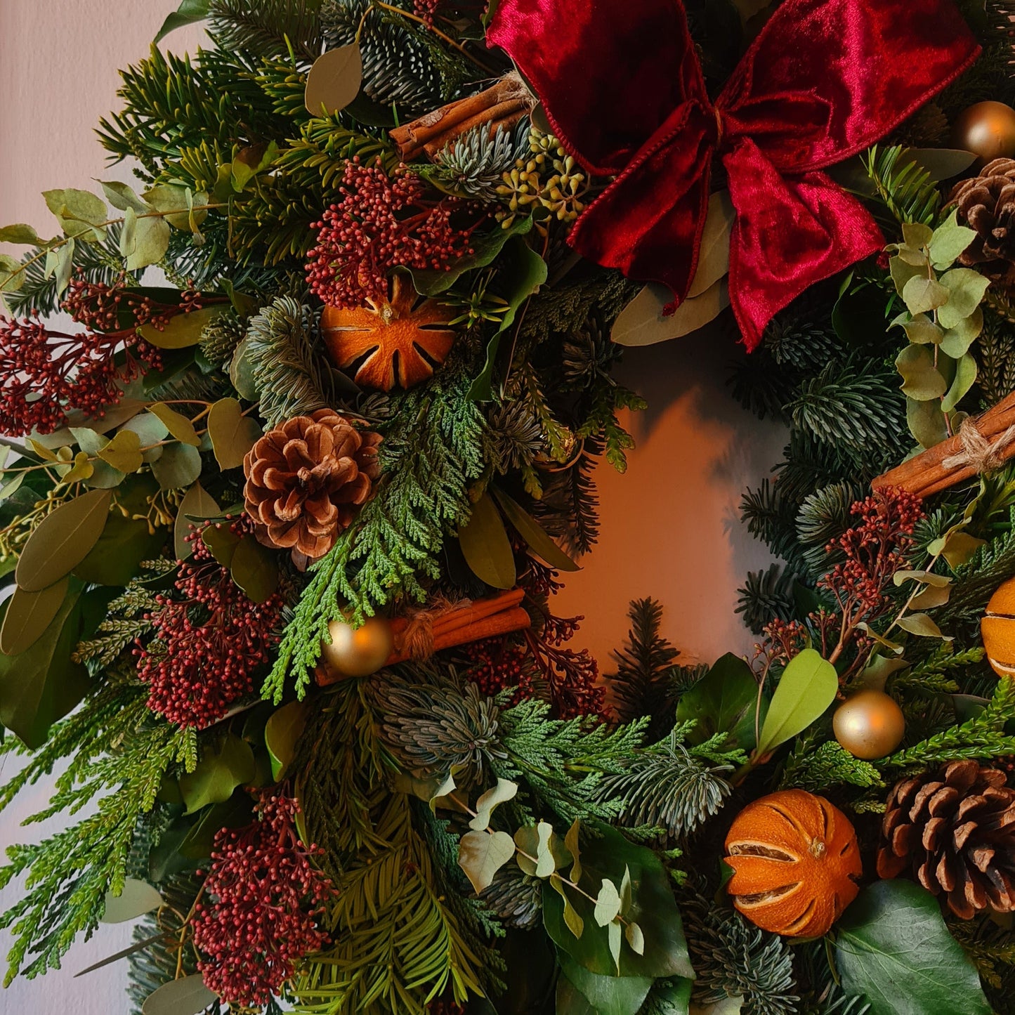 At Home Christmas Wreath Workshop- Rich Yuletide