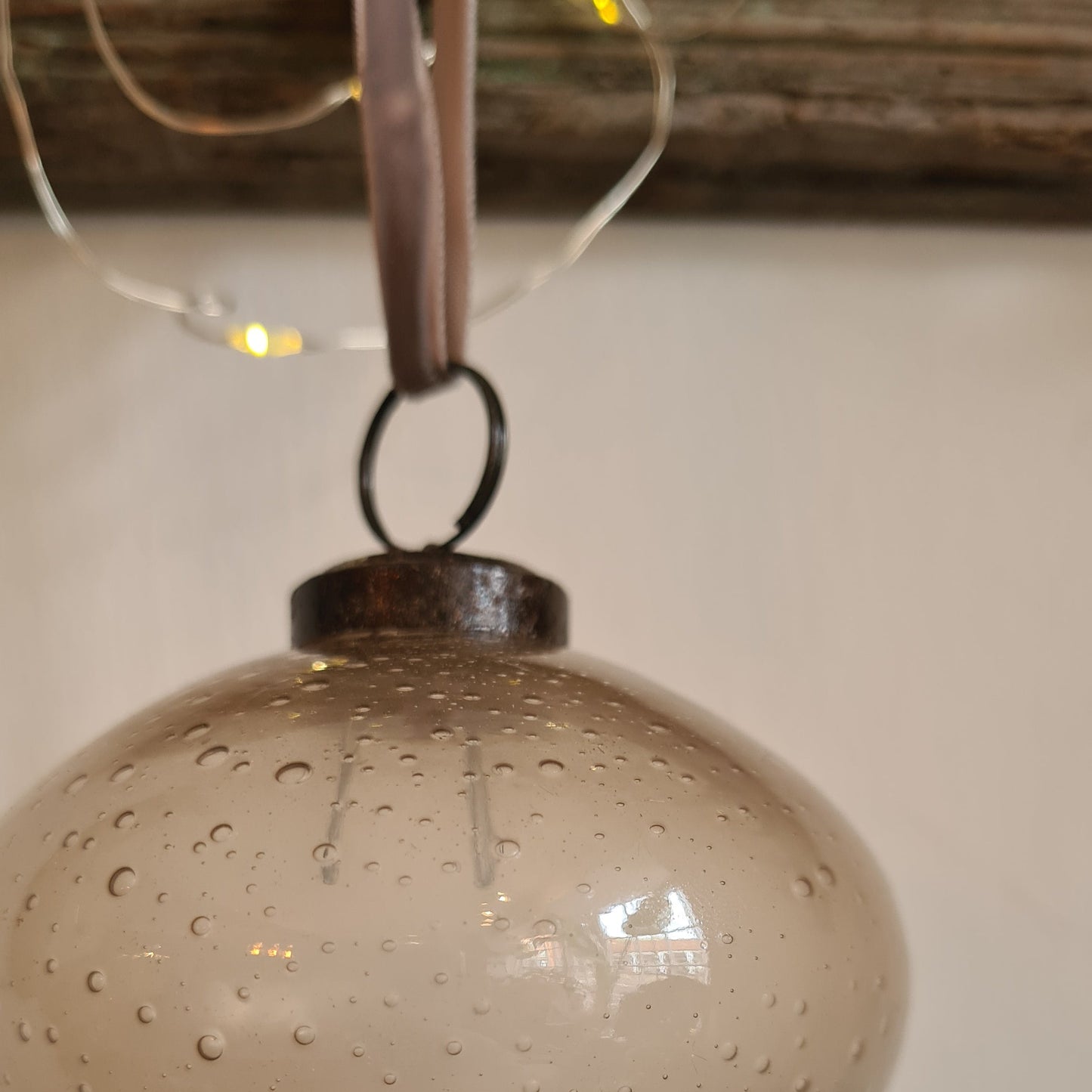 Oakfield Drop Bauble: Truffle