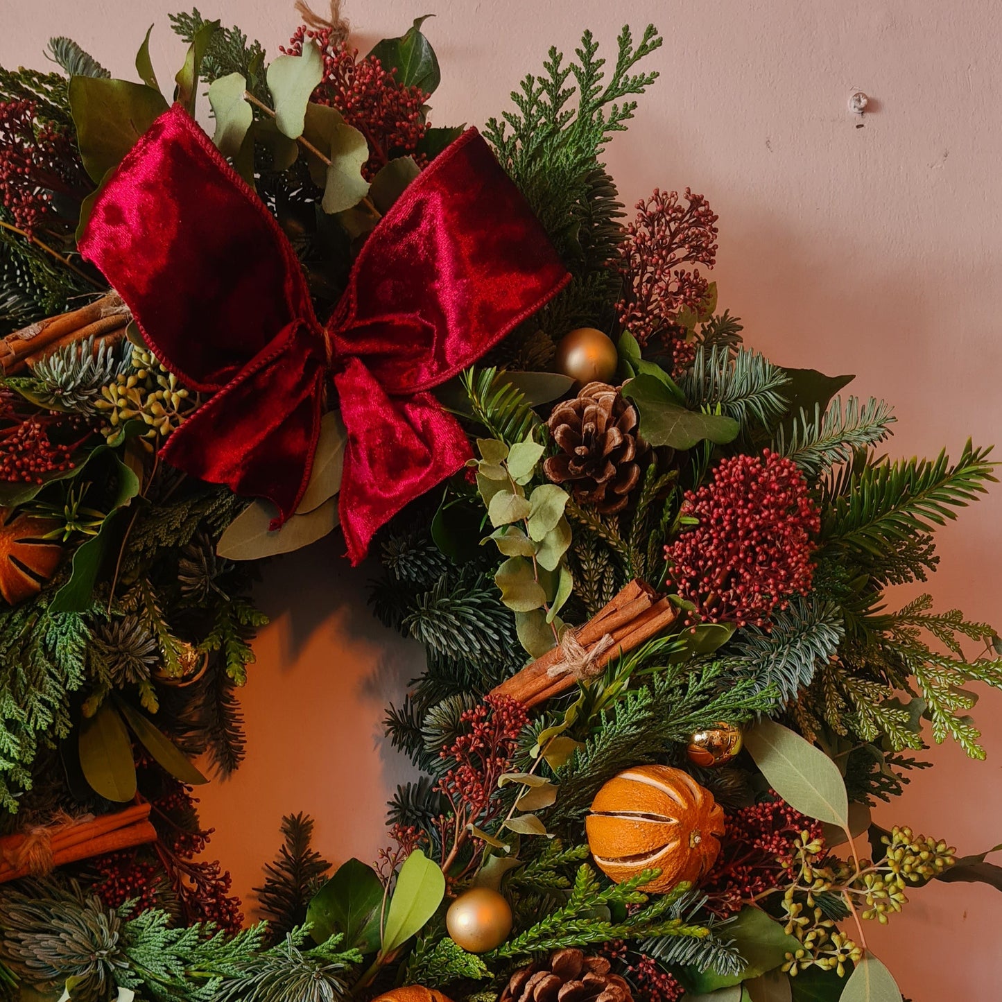 At Home Christmas Wreath Workshop- Rich Yuletide