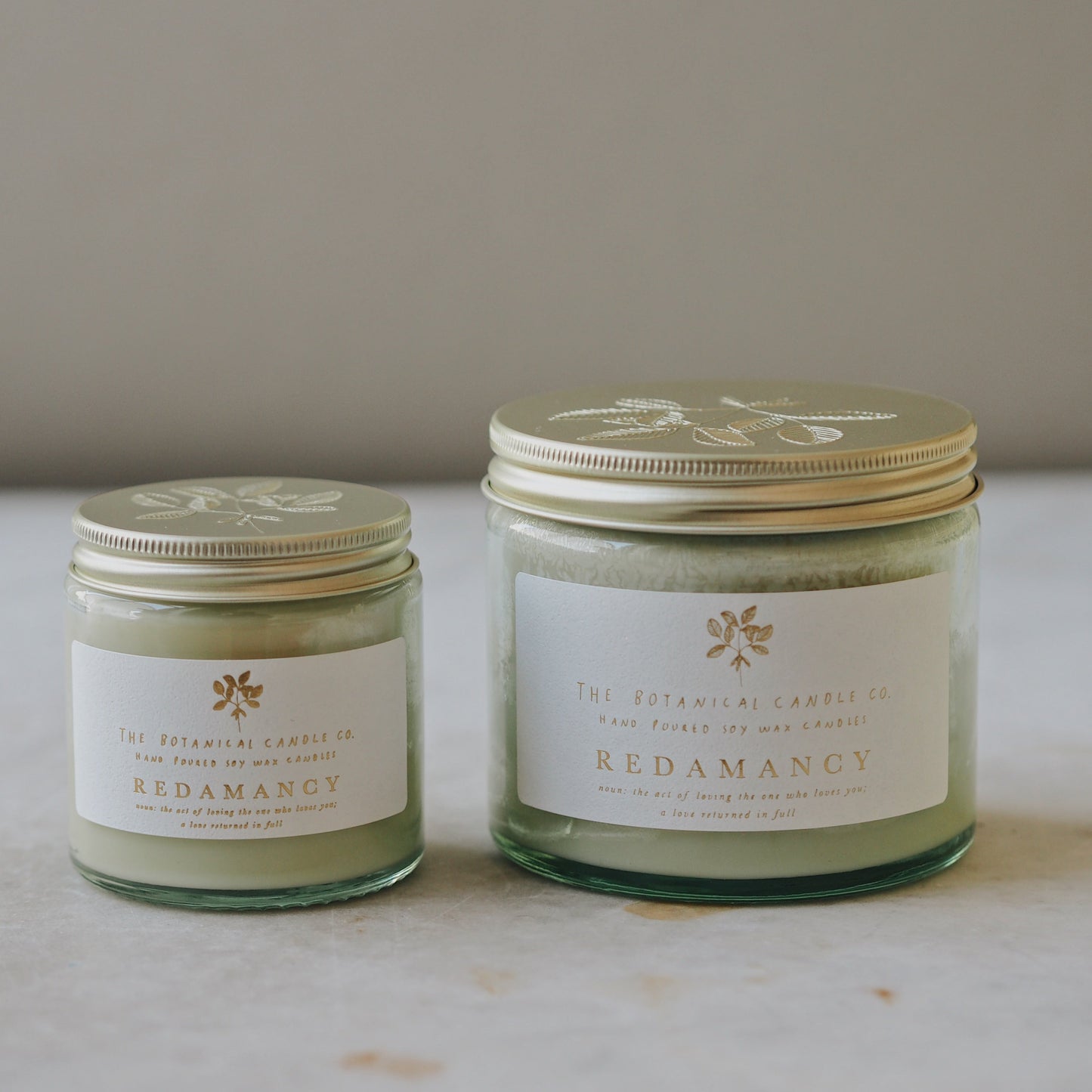 The Botanical Candle Co. Soy Wax Candle- Redamancy