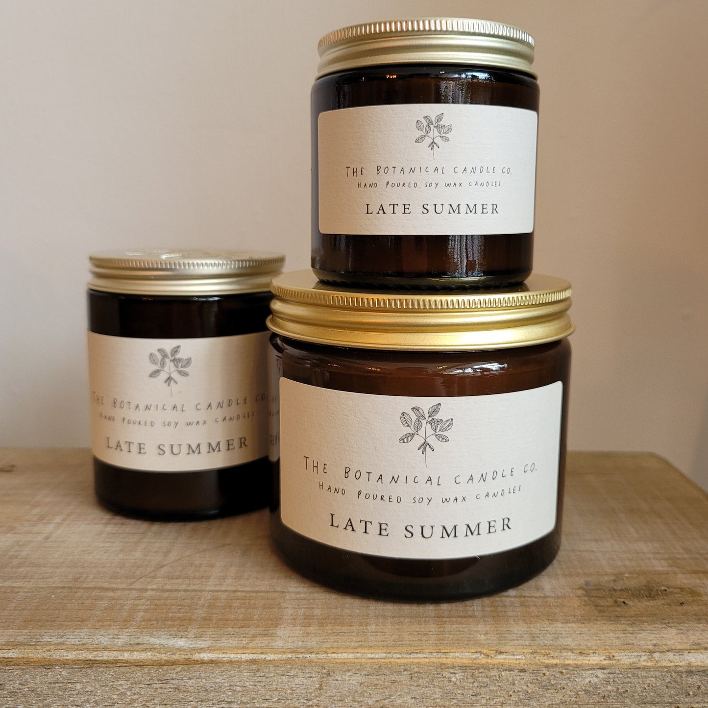 The Botanical Candle Co. Soy Wax Candle- Late Summer