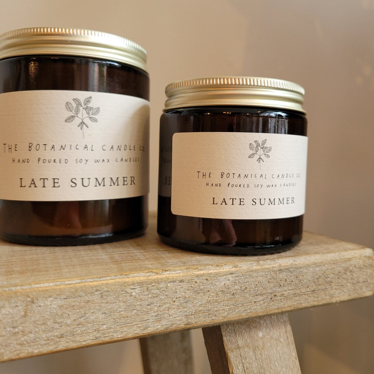 The Botanical Candle Co. Soy Wax Candle- Late Summer