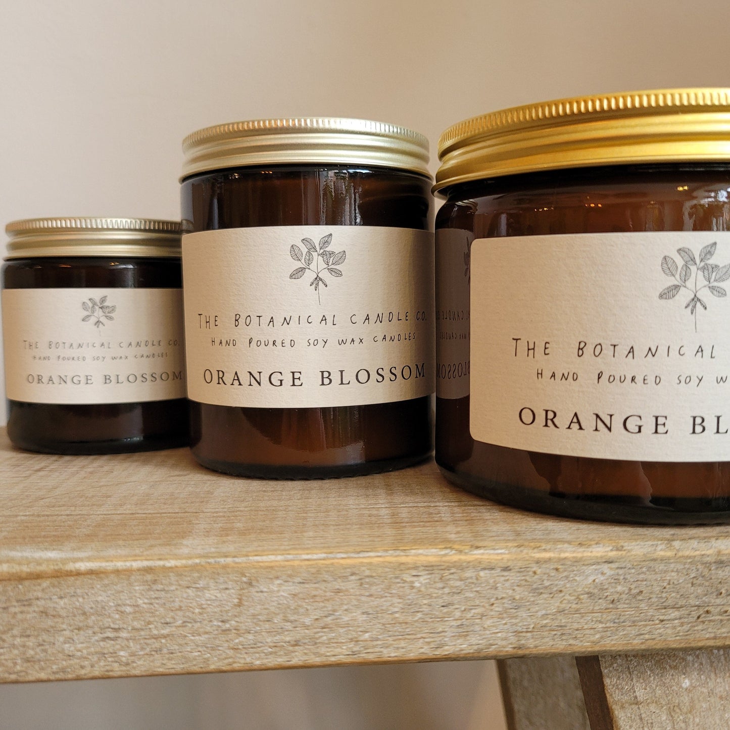 The Botanical Candle Co. Soy Wax Candle- Orange Blossom