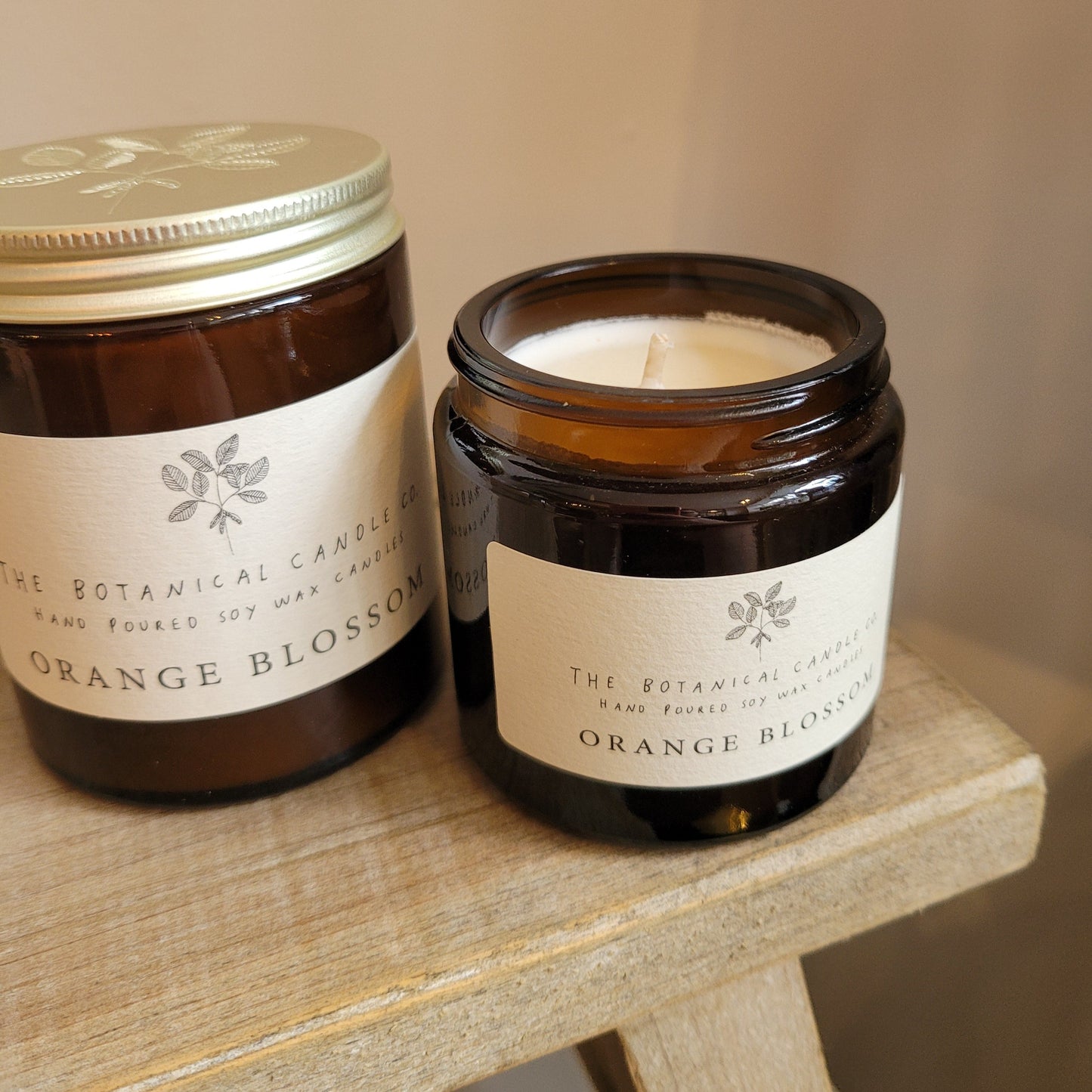 The Botanical Candle Co. Soy Wax Candle- Orange Blossom