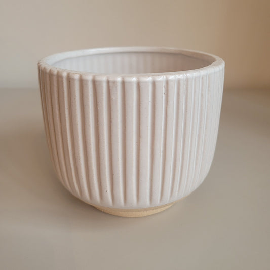 Grooved Plant Pot