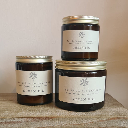 The Botanical Candle Co. Soy Wax Candle- Green Fig