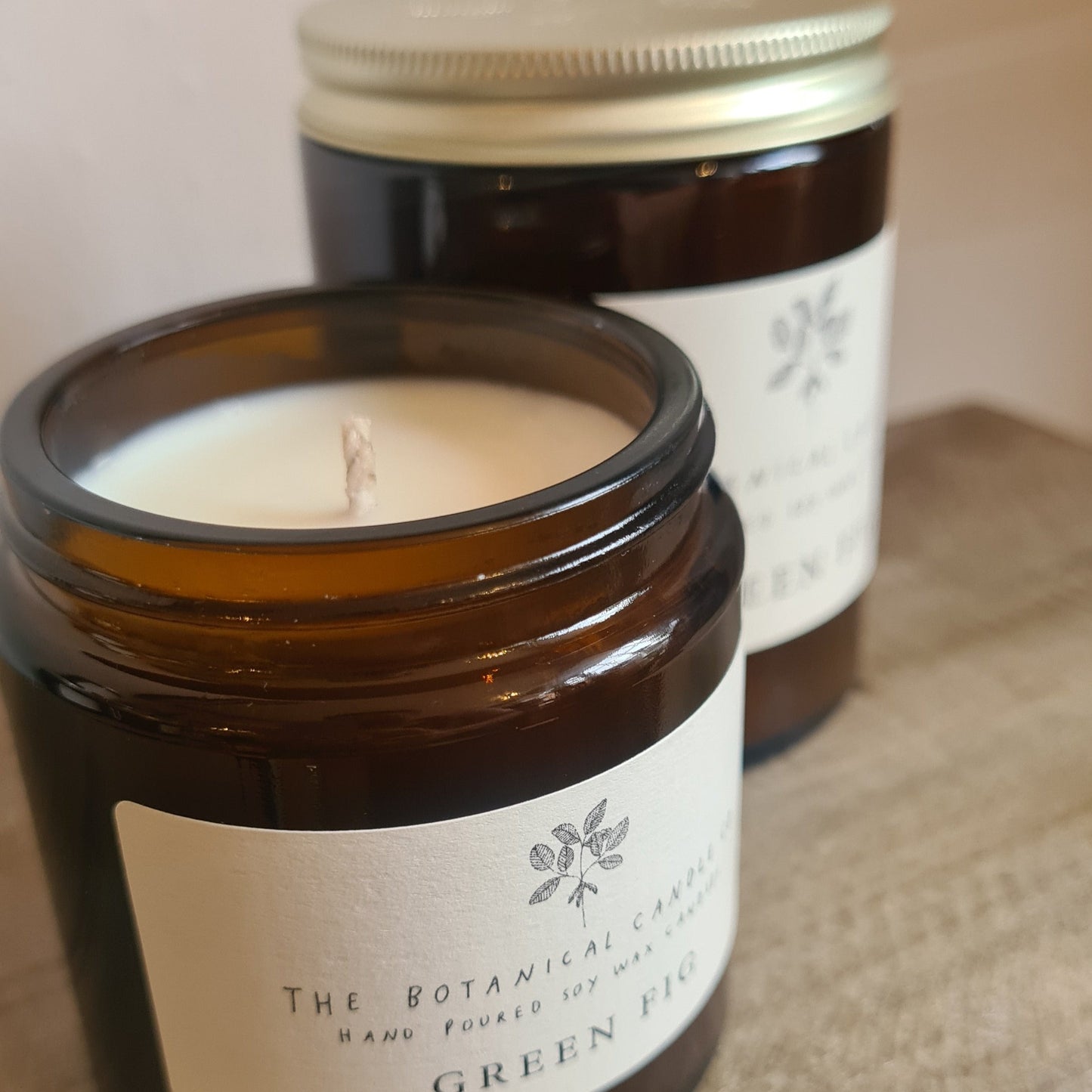 The Botanical Candle Co. Soy Wax Candle- Green Fig