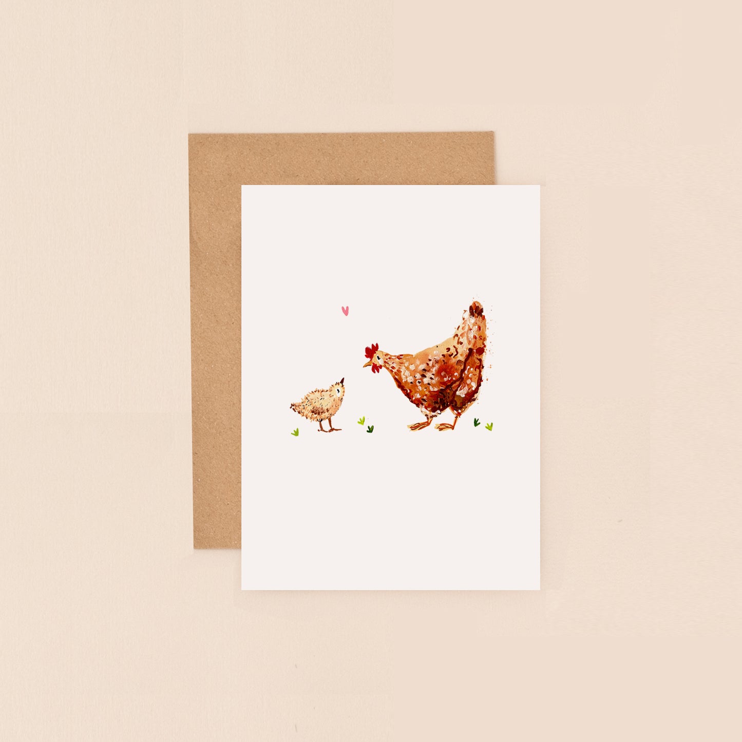 Mini Card- Chicken and Chick