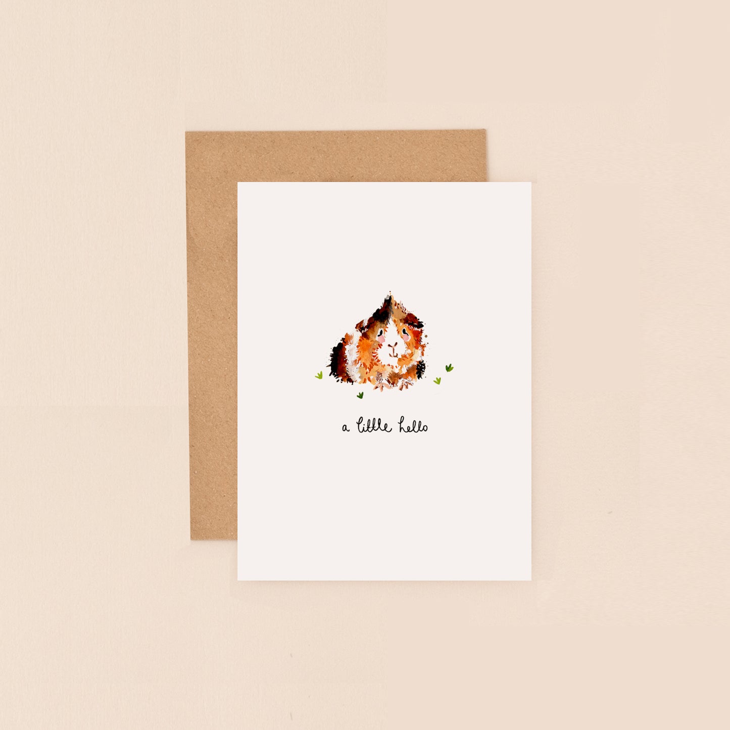 Mini Card- Guinea Pig A Little Hello