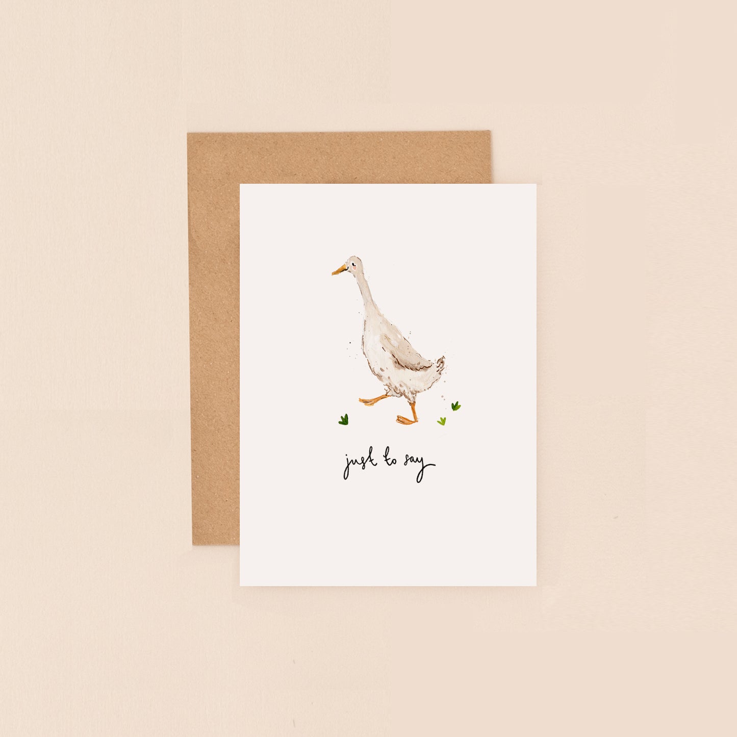 Mini Card- Duck Just to Say