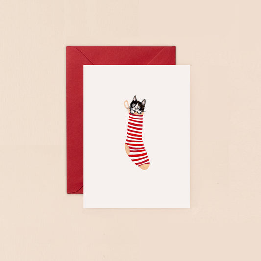 Mini Card- Christmas Cat