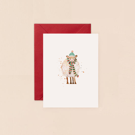 Mini Card- Christmas Sheep