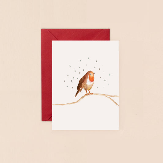 Mini Card- Christmas Robin