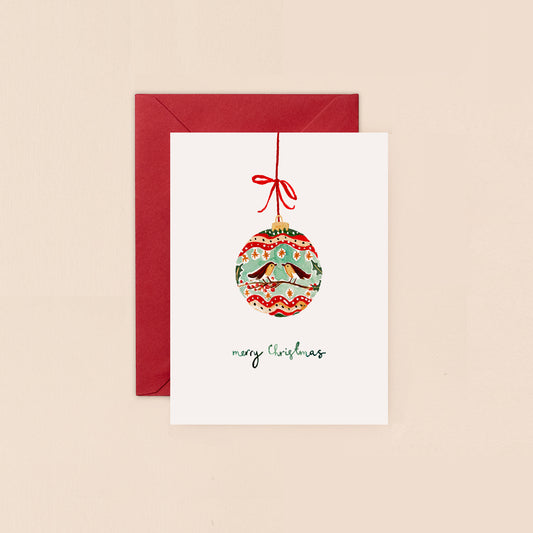 Mini Card- Christmas Bauble
