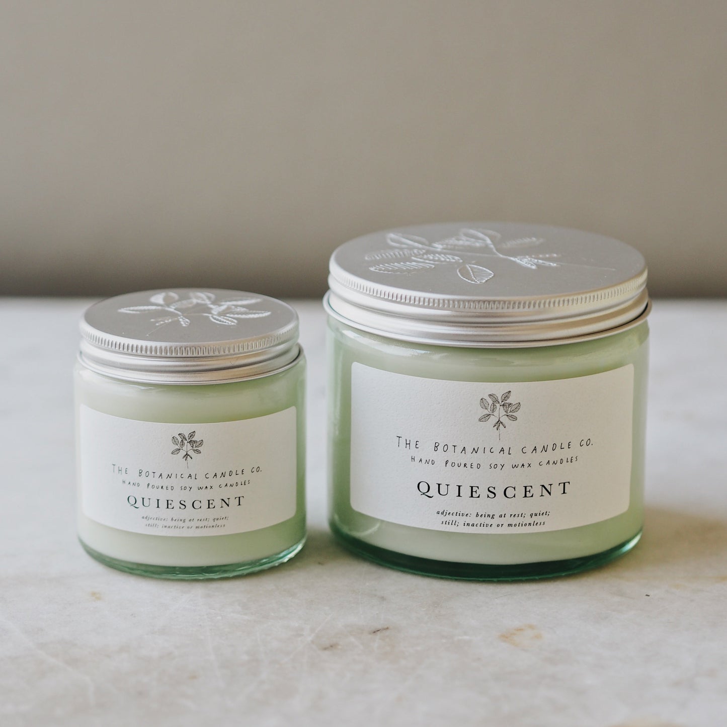 The Botanical Candle Co. Soy Wax Candle- Quiescent