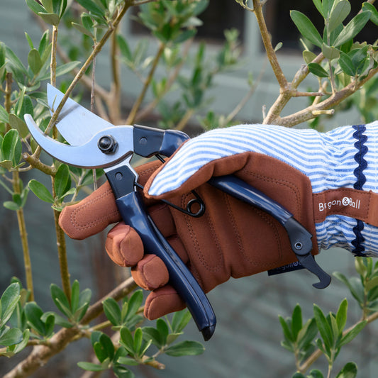 Gardening Gloves- Blue Stripe