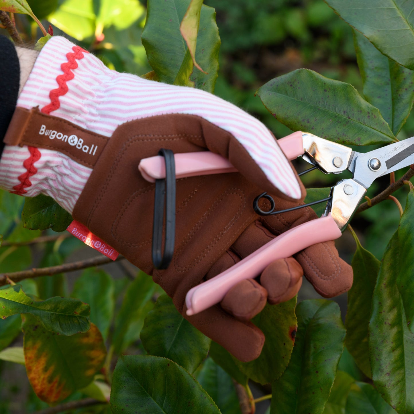 Gardening Gloves- Blush Stripe