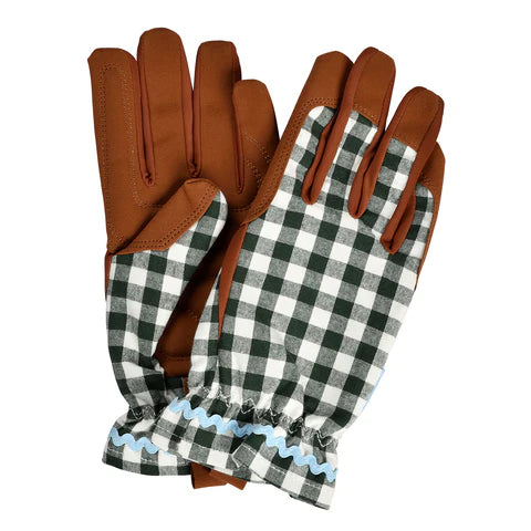 Gardening Gloves- Heritage Green Check