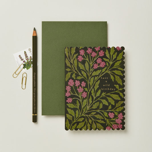 Wanderlust paper co. Green Flora 'Wild Birthday'