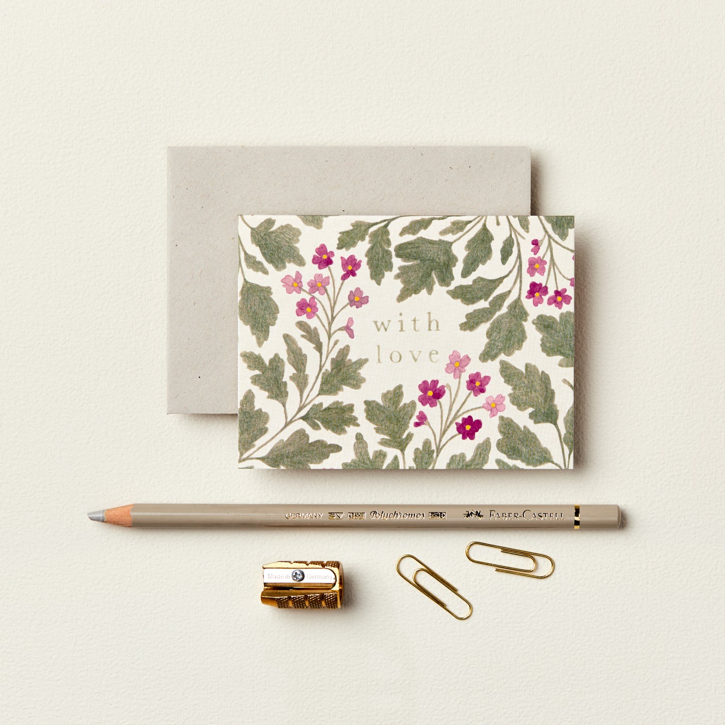Wanderlust paper co. Flora 'With Love' Mini Card