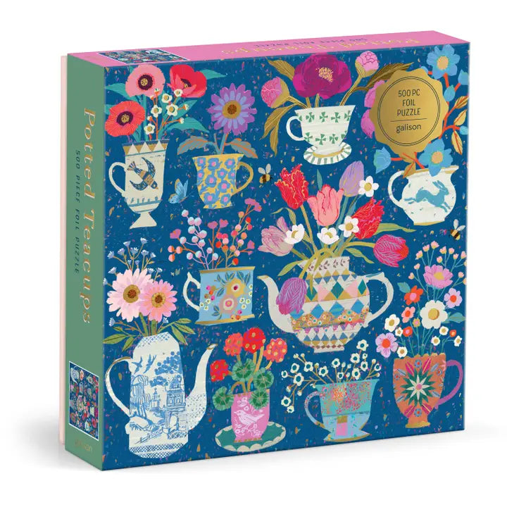 Potted Teacups 500 Piece Jigsaw Puzzle