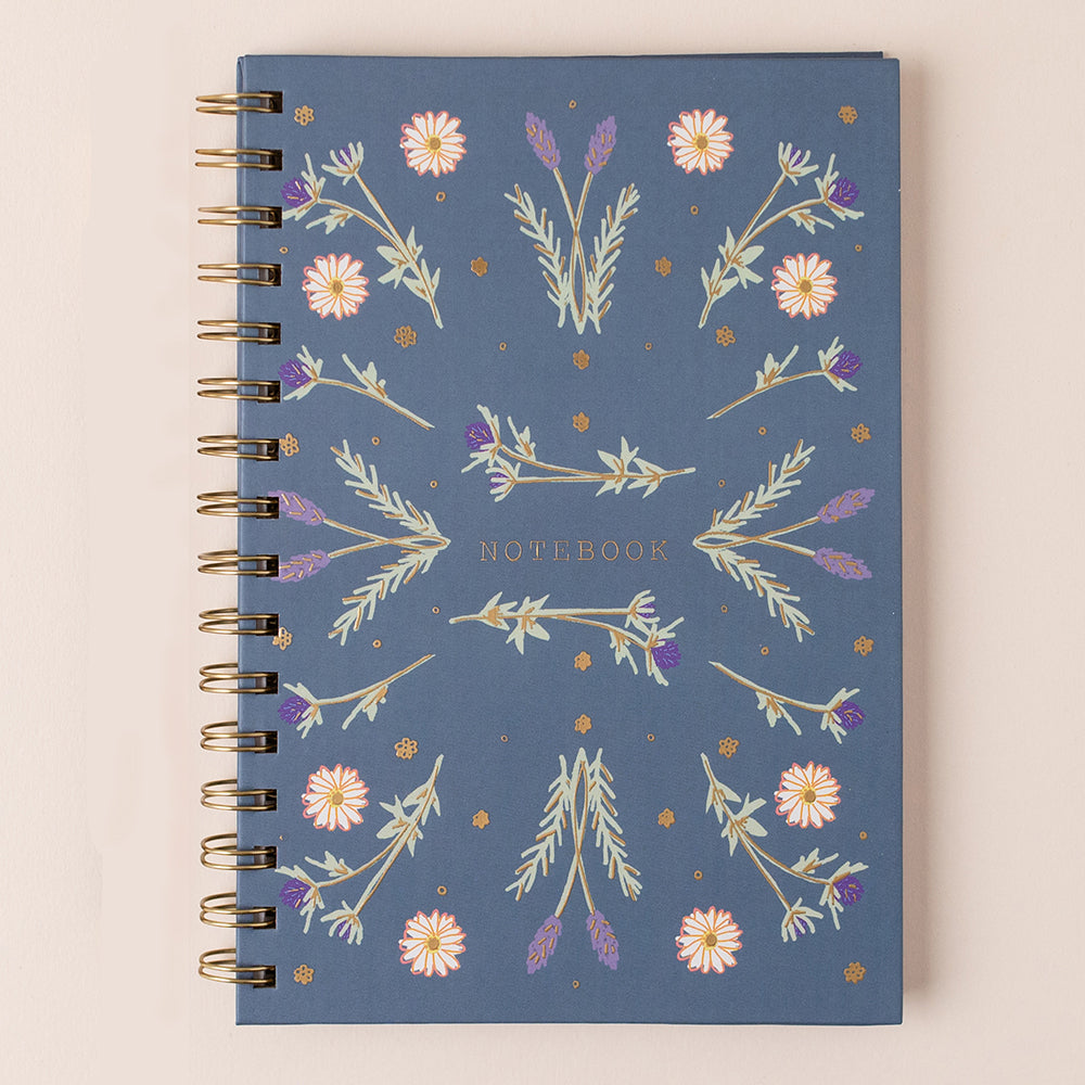Blue Floral Notebook