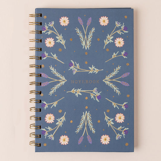 Blue Floral Notebook