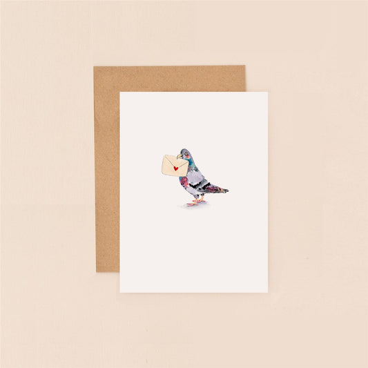 Mini Card-Pigeon Love Note