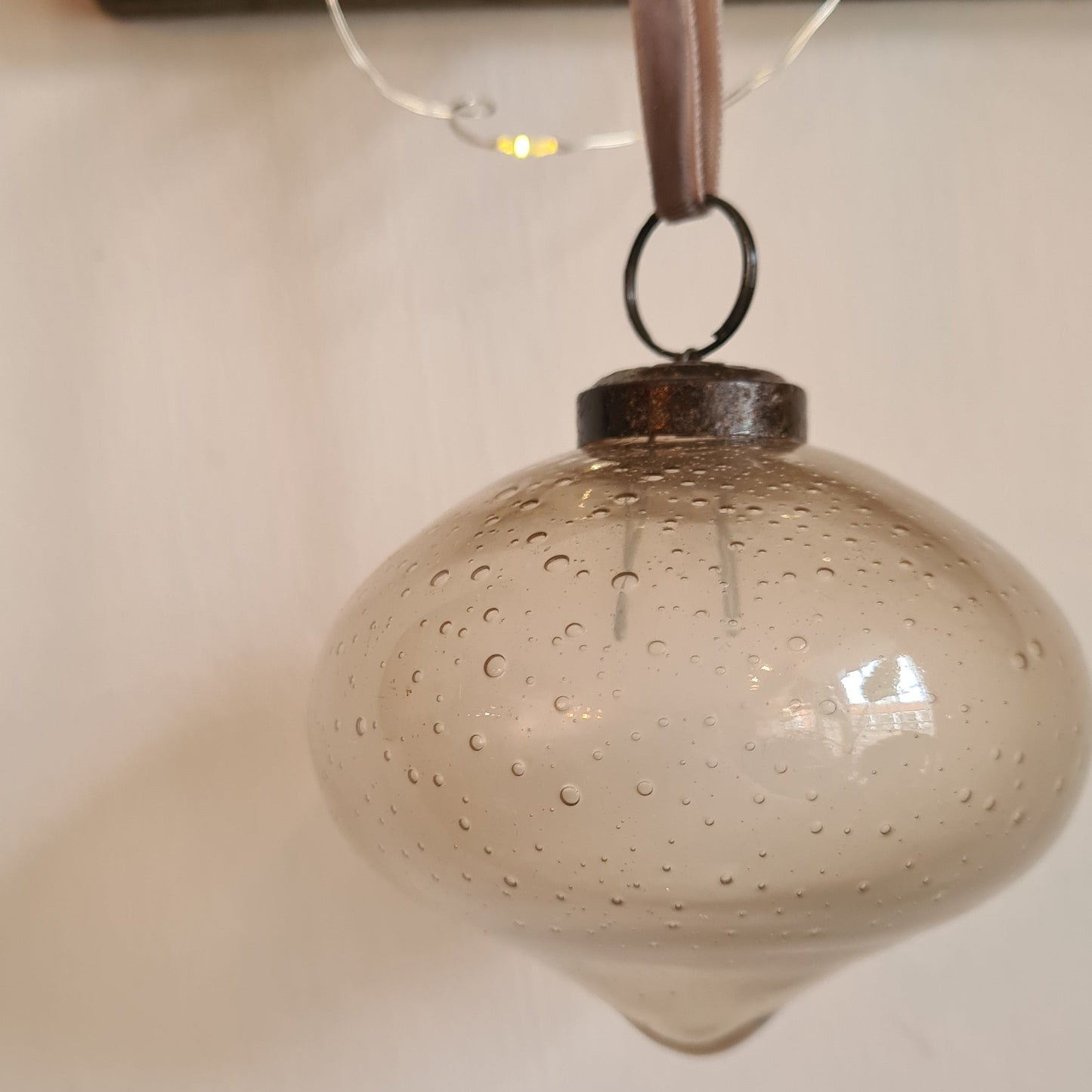 Oakfield Drop Bauble: Truffle