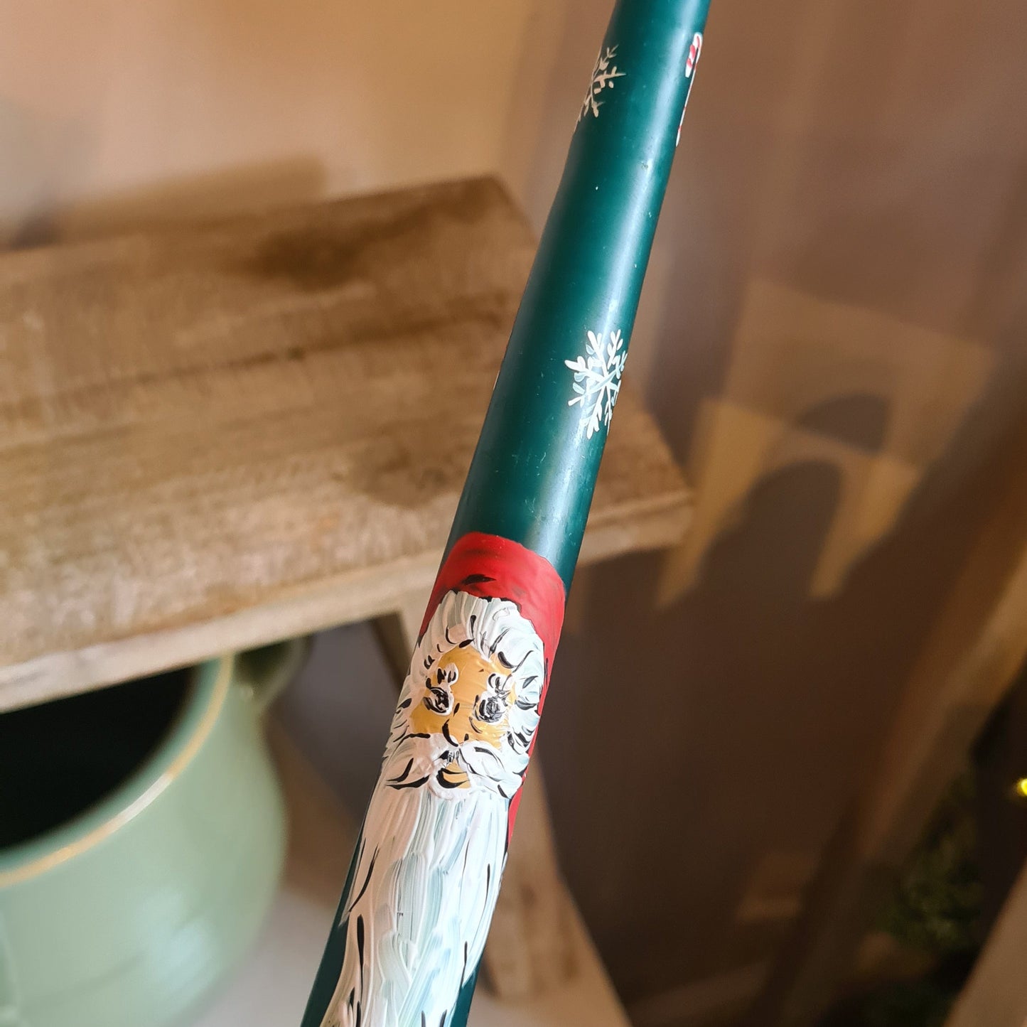 Christmas Candle: Handpainted