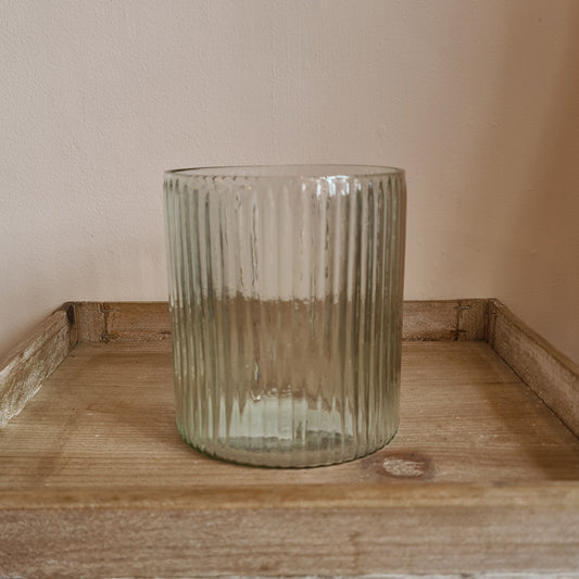 Wide Ribbed Vase