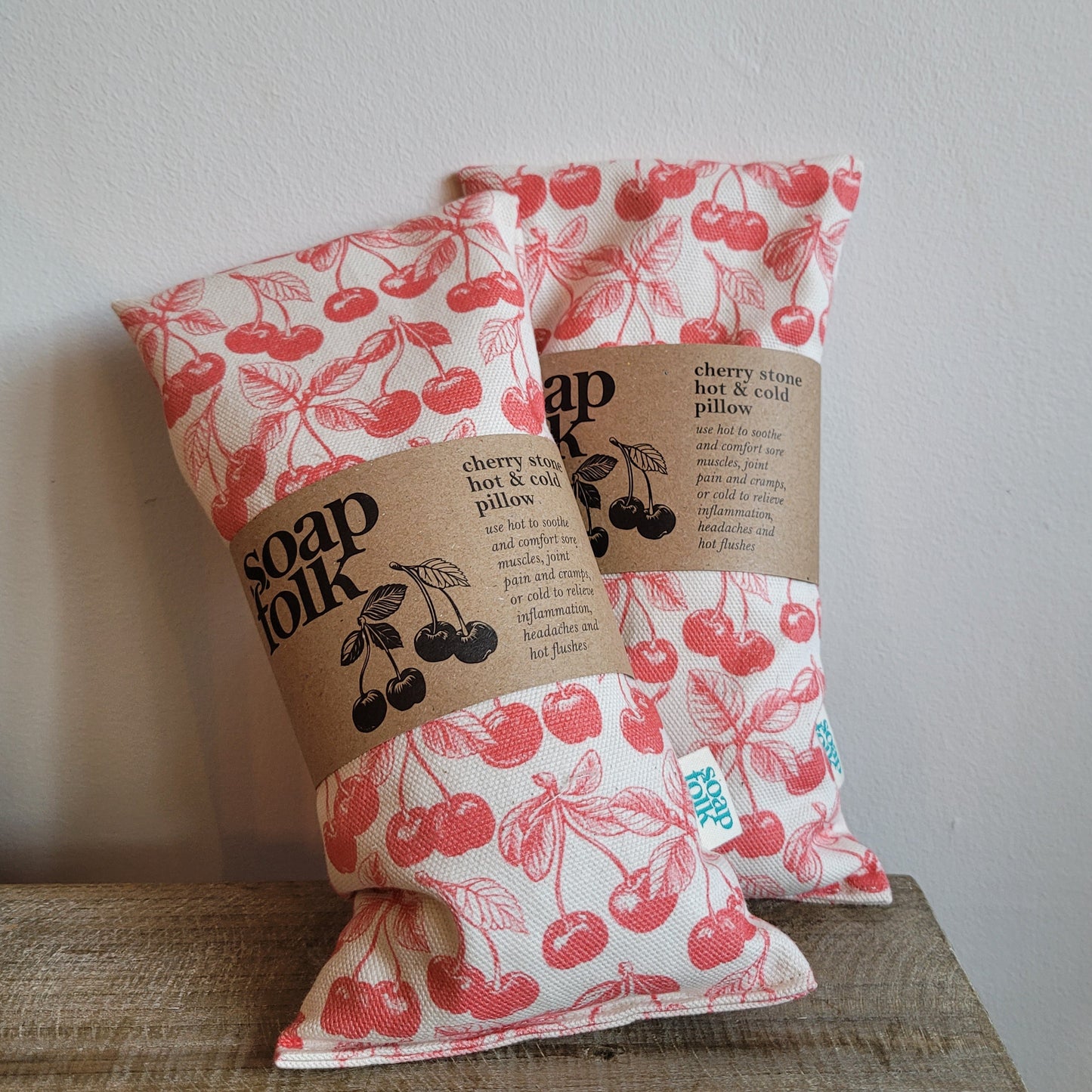Soap Folk Cherry Stone Hot & Cold Pillow