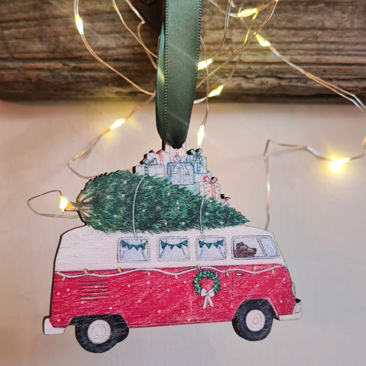 Camper Van Christmas Tree Decoration