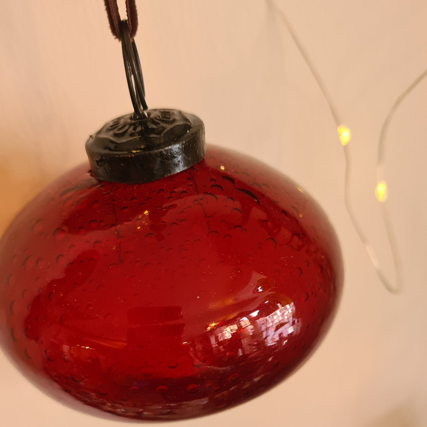 Oakfield Drop Bauble: Berry