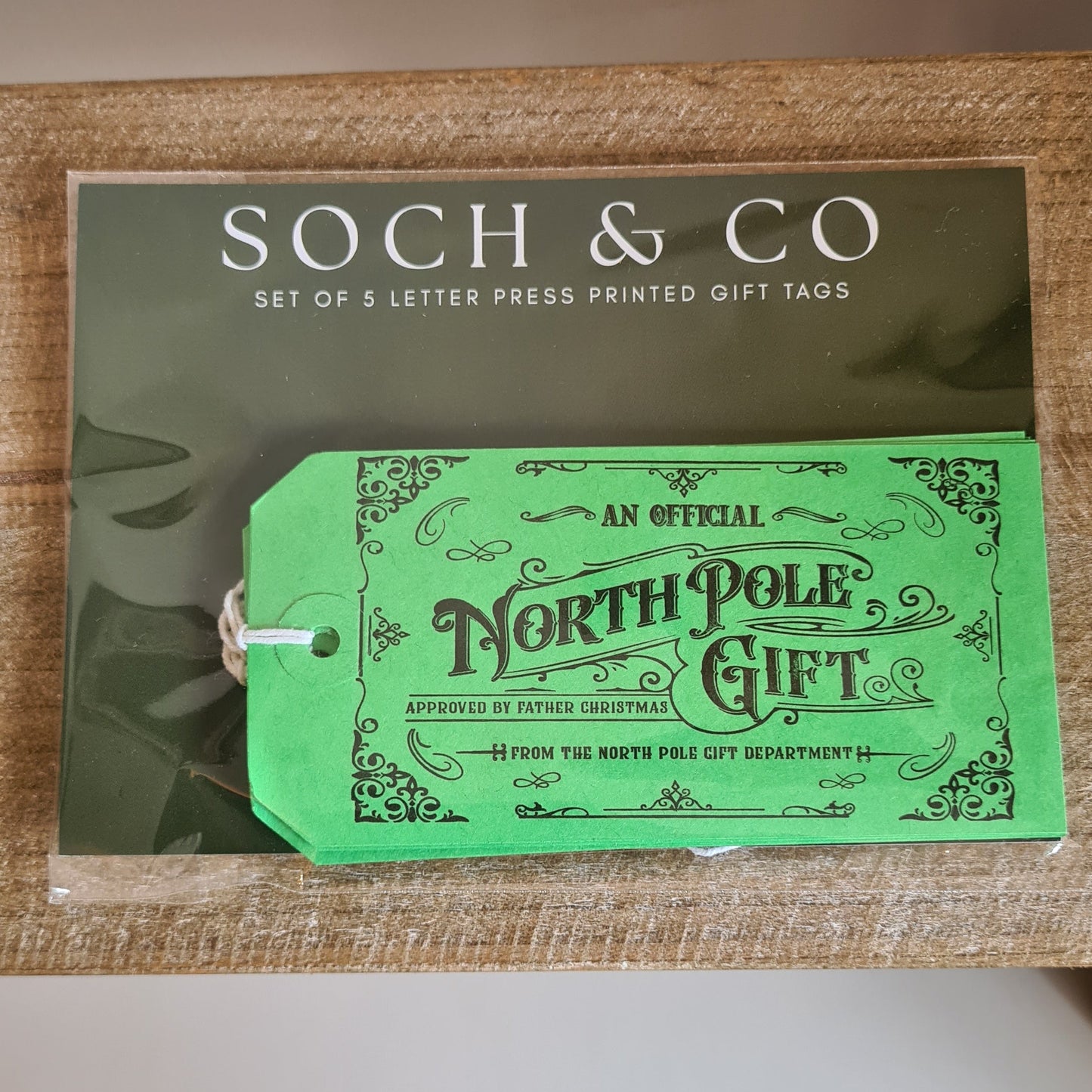 Christmas Letterpress Gift Tags