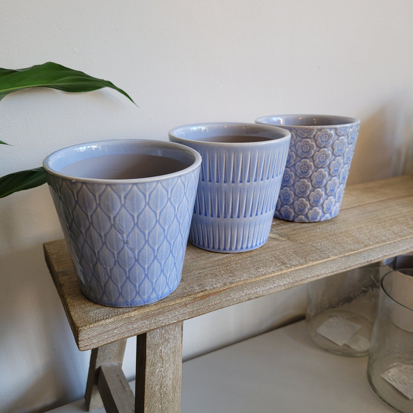 Veda Pot: Blue Finish