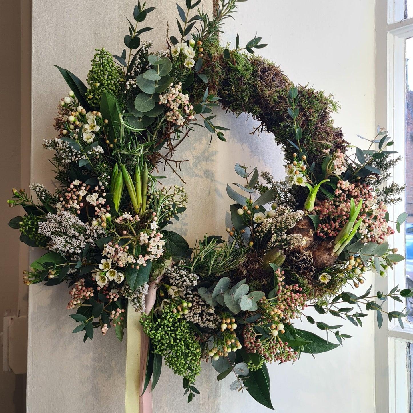 Living Spring Wreath- Collection only.