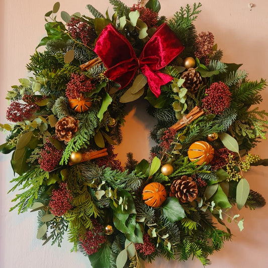 At Home Christmas Wreath Workshop- Rich Yuletide